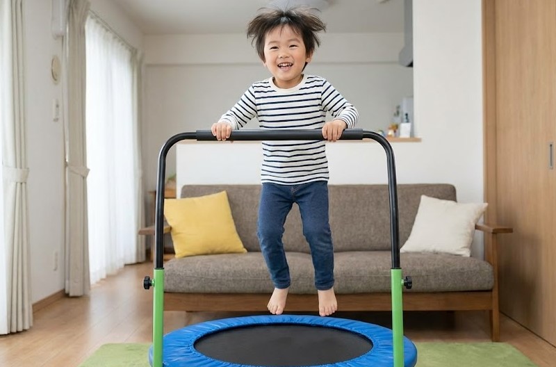 室内でも体力を発散できる運動遊具のメリット