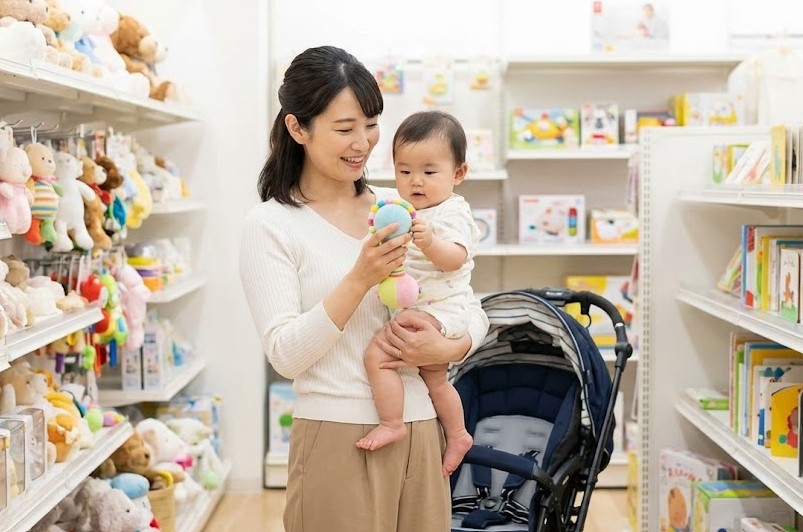 赤ちゃん連れで利用するボーネルンドの神戸店