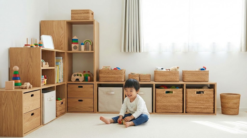 無印のおもちゃ収納で叶える！子供が自分で片付けたくなるおしゃれな空間作り