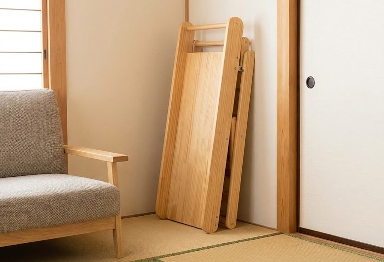 邪魔にならない折りたたみ式のメリット