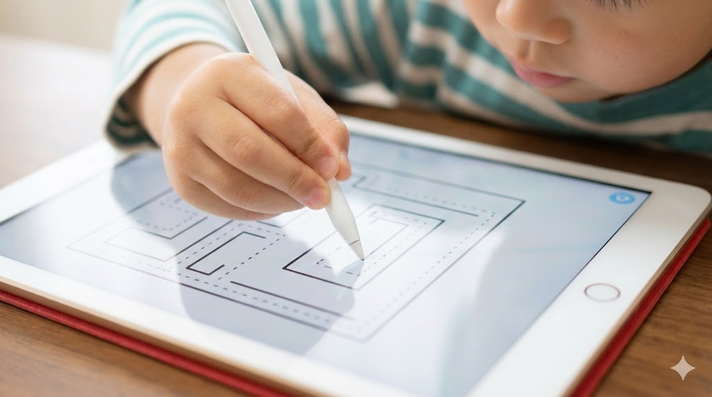 運筆練習とデジタルペンの使い心地