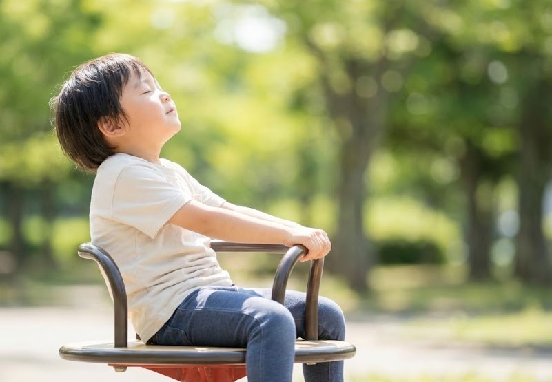 自閉症児が落ち着くグッズとしての回転椅子と遊具