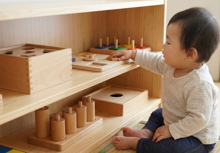 知育玩具の0歳向けモンテッソーリ教育の基本