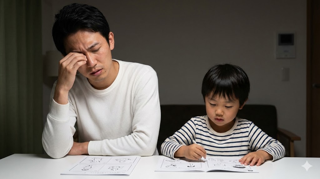 教材が続かない原因は白黒プリントのシンプルさと親の負担