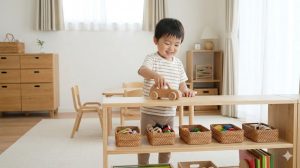 モンテッソーリ流の収納で子供が自分で片付けられる環境作り