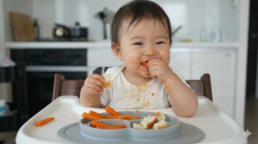 離乳食の手づかみ食べを通した自立への第一歩