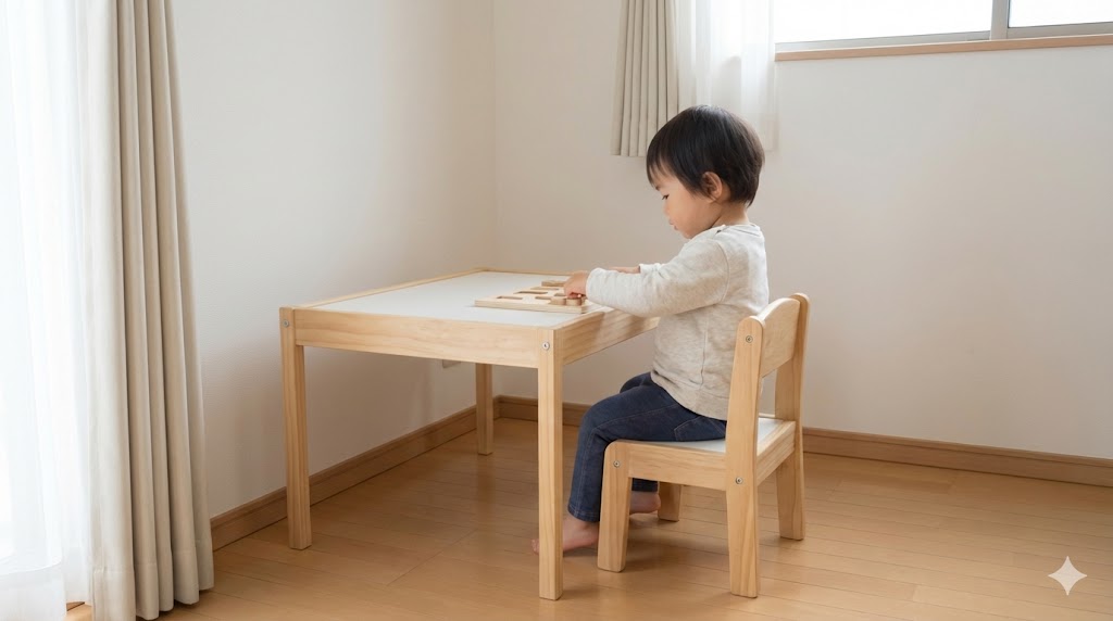 集中力を引き出す子供サイズの机と椅子