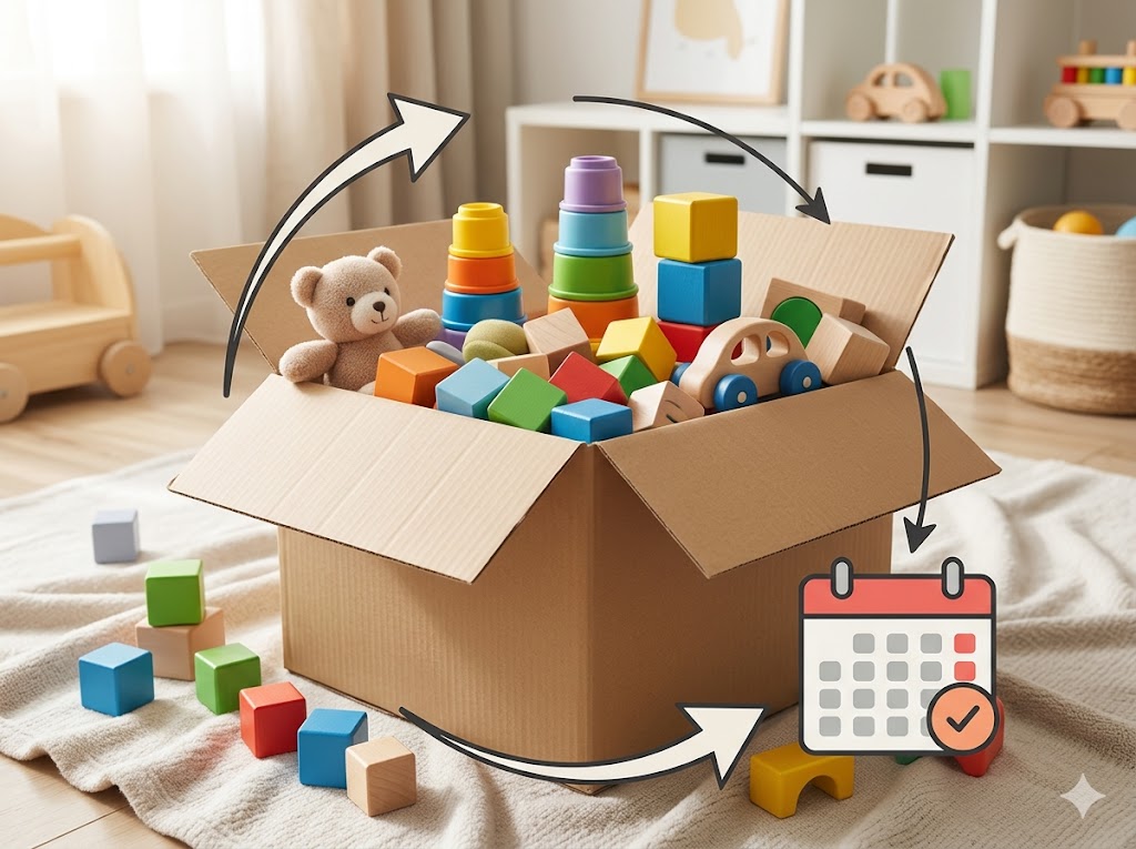 そもそも「おもちゃサブスク」って何？1歳でも使えるの？